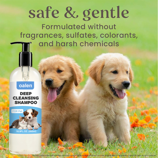 Private Label All Natural Wholesale No Tear Organic Moisturizing Skin Shampoo Pet Care Vegan Deep Cleansing Shampoo,oalen cosmetics
