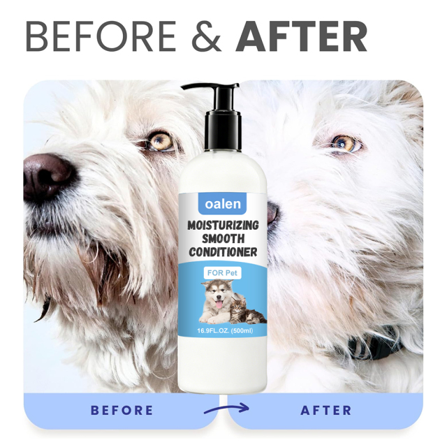 Private Label Organic Moisturizing Conditioner Natural Extension Dry Care Products Hair Smoothing Conditioner for Pets,oalen cosmetics
