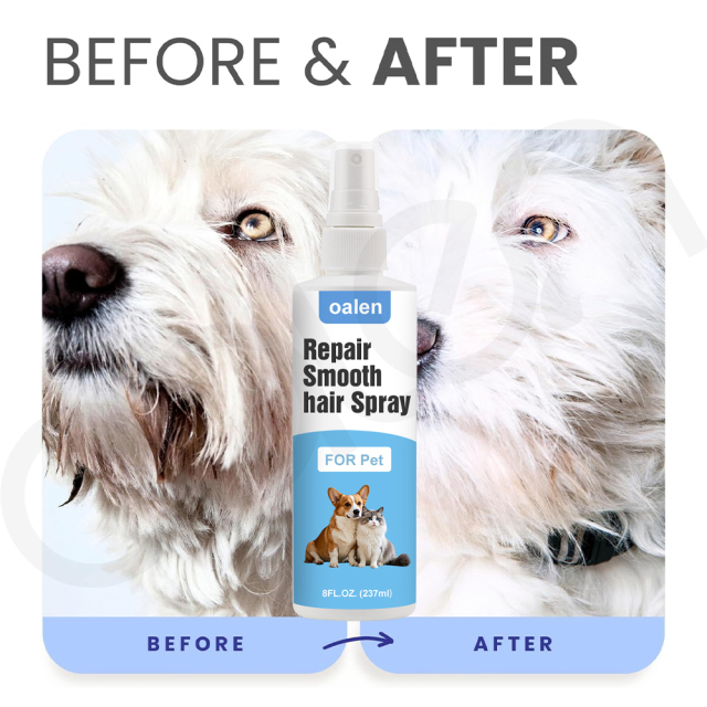 Luxfume OEM Natural Ingredients Essential Oil Repairing and Smoothing Hair Best Anti Kontted Tangling Spray for Dogs Skin Coat Health,oalen cosmetics