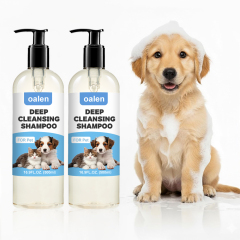 Private Label All Natural Wholesale No Tear Organic Moisturizing Skin Shampoo Pet Care Vegan Deep Cleansing Shampoo,oalen cosmetics