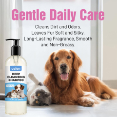 Private Label All Natural Wholesale No Tear Organic Moisturizing Skin Shampoo Pet Care Vegan Deep Cleansing Shampoo,oalen cosmetics