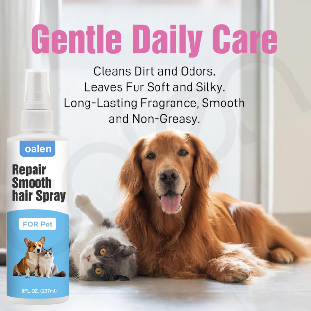 Luxfume OEM Natural Ingredients Essential Oil Repairing and Smoothing Hair Best Anti Kontted Tangling Spray for Dogs Skin Coat Health,oalen cosmetics