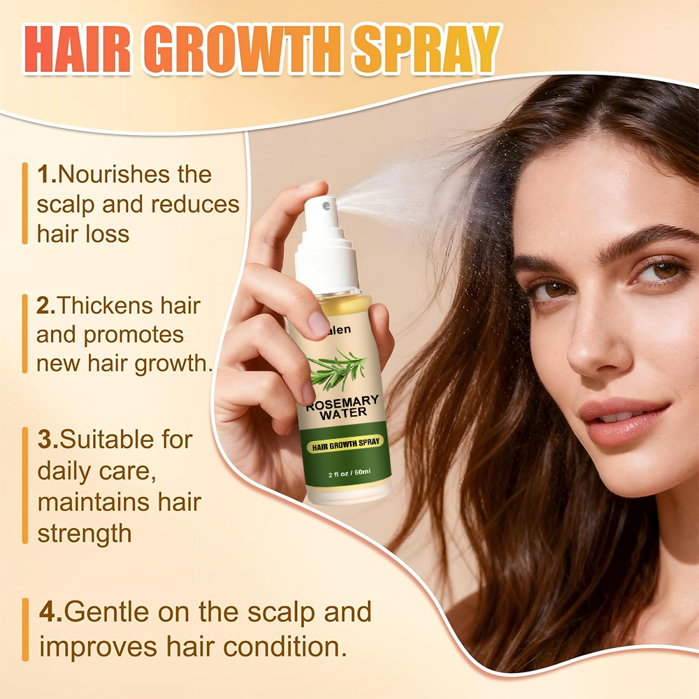 Luxfume Private Label organic Rosemary Water Hair Spray Vegan Promote Hair Regrowth Anti Loss Strengthens Hair growth Spray,oalen cosmetics