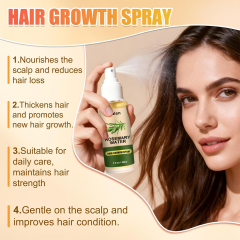 Luxfume Private Label organic Rosemary Water Hair Spray Vegan Promote Hair Regrowth Anti Loss Strengthens Hair growth Spray,oalen cosmetics