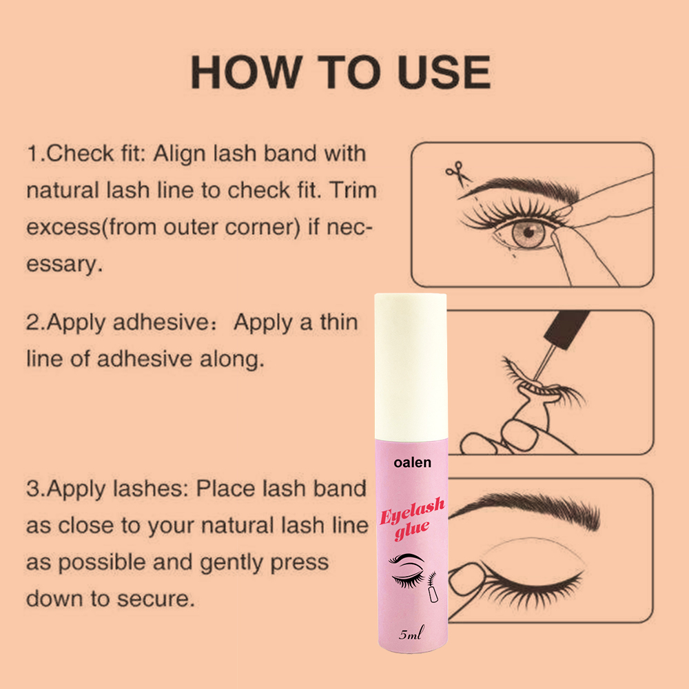 Fast Drying Strong False Eye Lash Extension Glue Adhesive Retention Long Time Eyelash Extension Glue,oalen cosmetics