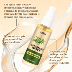 Luxfume Private Label organic Rosemary Water Hair Spray Vegan Promote Hair Regrowth Anti Loss Strengthens Hair growth Spray,oalen cosmetics