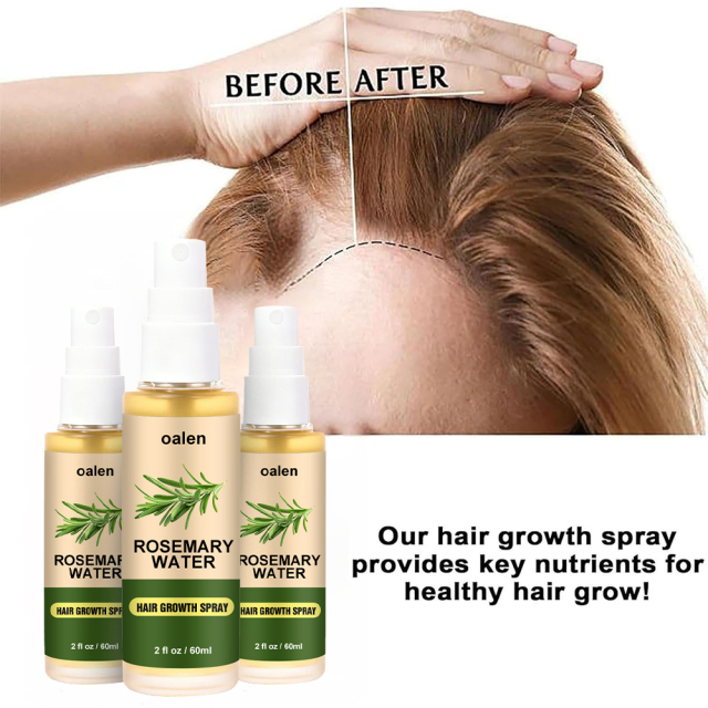 Luxfume Private Label organic Rosemary Water Hair Spray Vegan Promote Hair Regrowth Anti Loss Strengthens Hair growth Spray,oalen cosmetics