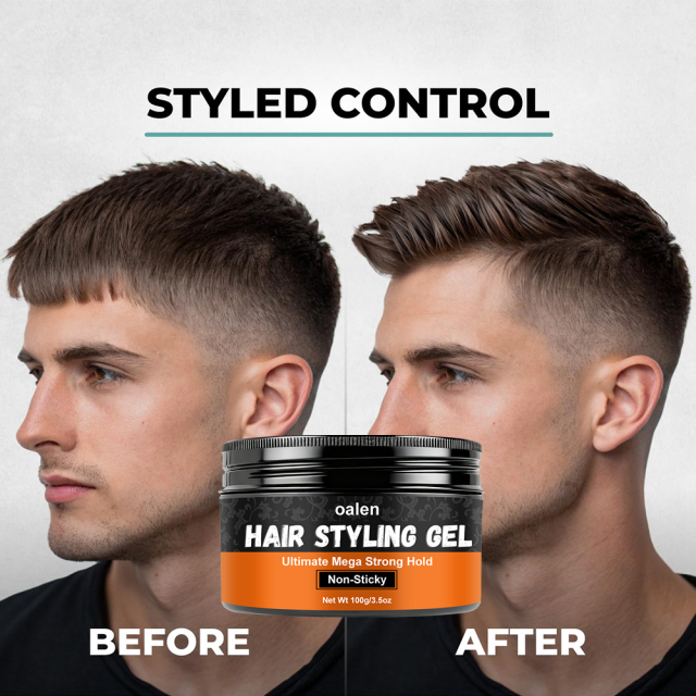 Luxfume Private Label organic Ultimate Mega Strong Hold Pomade Wax Non-Sticky Hair Styling Gel for All Hair Types,MY SHOP