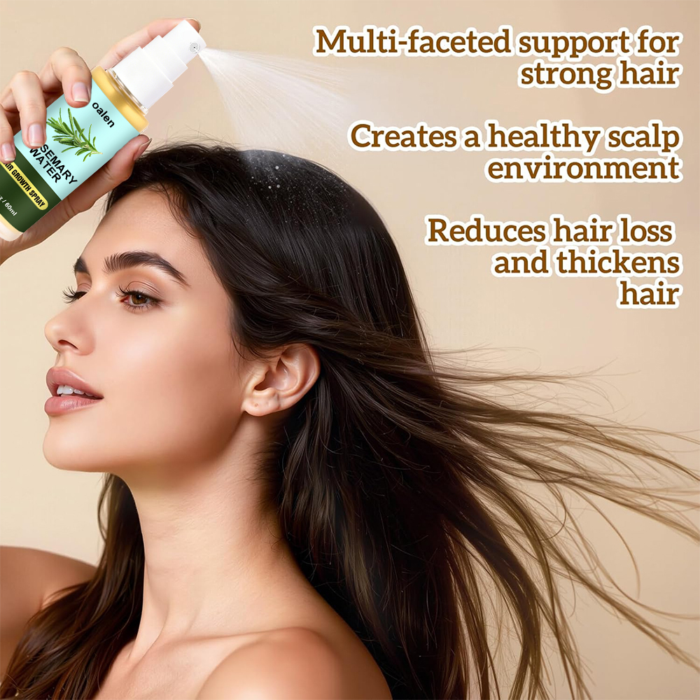 Organic Rosemary Water Hair Spray Vegan Promote Hair Regrowth Anti Loss Strengthens Hair growth Spray,oalen cosmetics