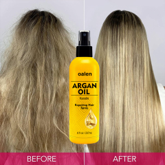 Custom Private Label argan oil Silky Shine Spray Anti Frizz Hair Serum Oil Organic Repairing Hair Spray,MY SHOP