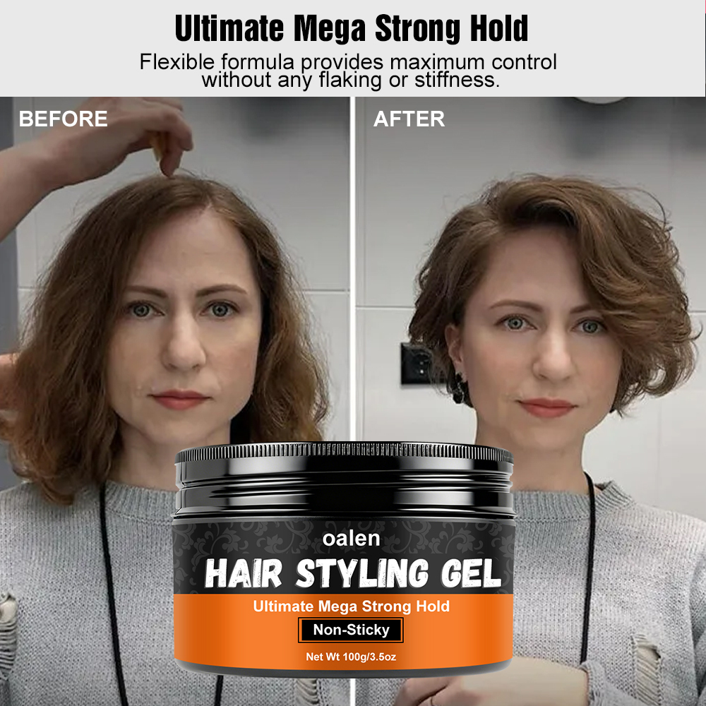 Luxfume Private Label organic Ultimate Mega Strong Hold Pomade Wax Non-Sticky Hair Styling Gel for All Hair Types,MY SHOP