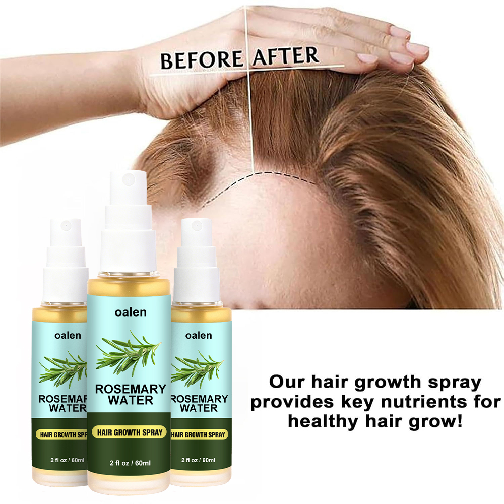 Organic Rosemary Water Hair Spray Vegan Promote Hair Regrowth Anti Loss Strengthens Hair growth Spray,oalen cosmetics