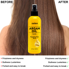 Custom Private Label argan oil Silky Shine Spray Anti Frizz Hair Serum Oil Organic Repairing Hair Spray,MY SHOP