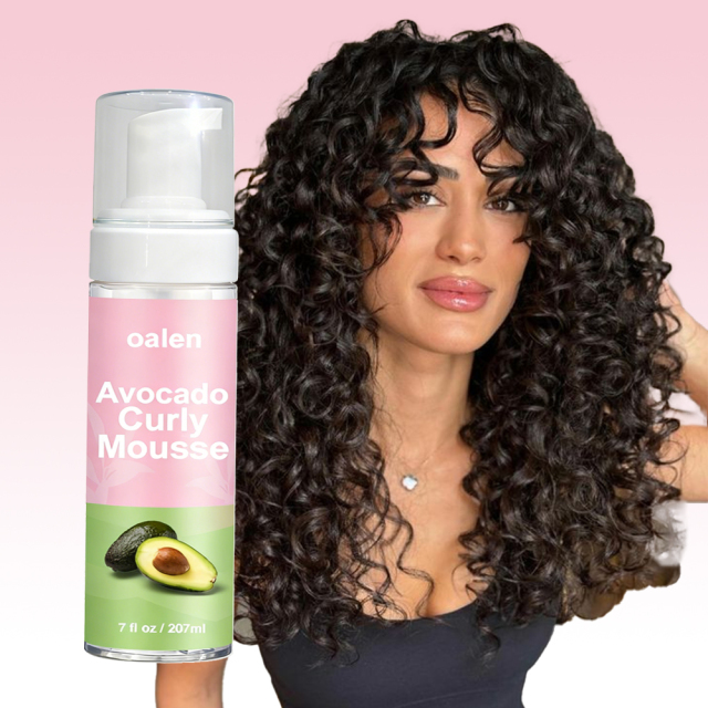 Private Label Strong Hold Styling Soft & Bouncy Curls Curling Hair Foam Hair Curl Mousse Organic Avocado Hair Care,MY SHOP