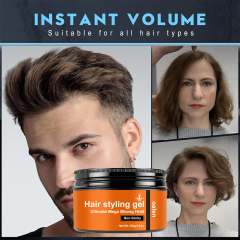 Organic Ultimate Mega Strong Hold Pomade Wax Non-Sticky Hair Styling Gel for All Hair Types,MY SHOP