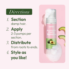 Private Label Strong Hold Styling Soft & Bouncy Curls Curling Hair Foam Hair Curl Mousse Organic Avocado Hair Care,MY SHOP