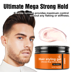Organic Ultimate Mega Strong Hold Pomade Wax Non-Sticky Hair Styling Gel for All Hair Types,MY SHOP