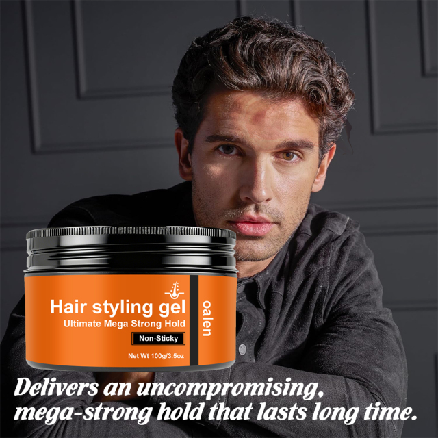 Organic Ultimate Mega Strong Hold Pomade Wax Non-Sticky Hair Styling Gel for All Hair Types,MY SHOP
