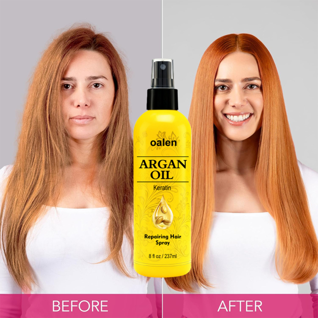 Argan oil Silky Shine Spray Anti Frizz Hair Serum Oil Organic Repairing Hair Spray,MY SHOP