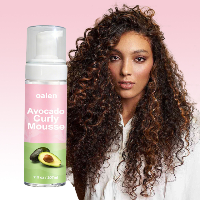 Private Label Strong Hold Styling Soft & Bouncy Curls Curling Hair Foam Hair Curl Mousse Organic Avocado Hair Care,MY SHOP