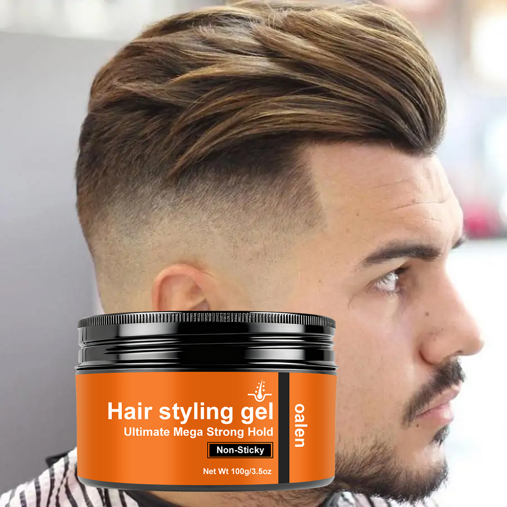 Organic Ultimate Mega Strong Hold Pomade Wax Non-Sticky Hair Styling Gel for All Hair Types,MY SHOP