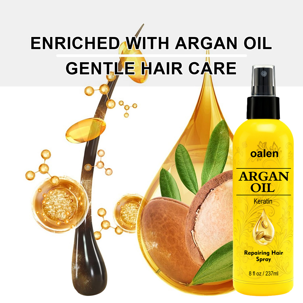 Argan oil Silky Shine Spray Anti Frizz Hair Serum Oil Organic Repairing Hair Spray,MY SHOP