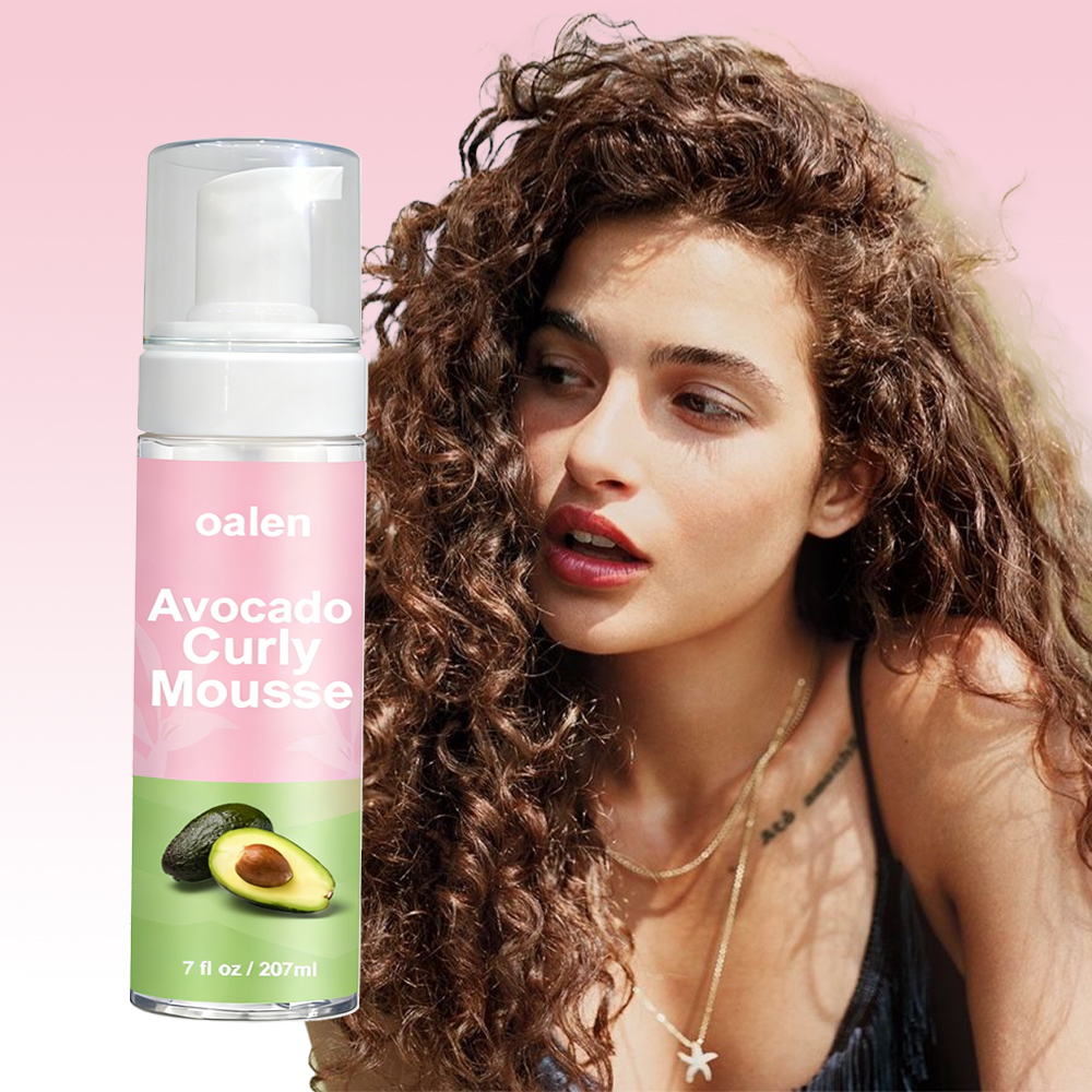Private Label Strong Hold Styling Soft & Bouncy Curls Curling Hair Foam Hair Curl Mousse Organic Avocado Hair Care,MY SHOP