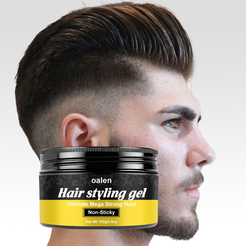Ultimate Mega Strong Hold Pomade Wax Non-Sticky Hair Styling Gel for All Hair Types,oalen cosmetics