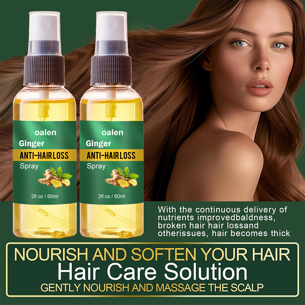Luxfume Wholesale Organic Hair Regrowth Spray Anti Loss Ginger Natural Hair Growth Nourishing Serum Oil Mist,oalen cosmetics