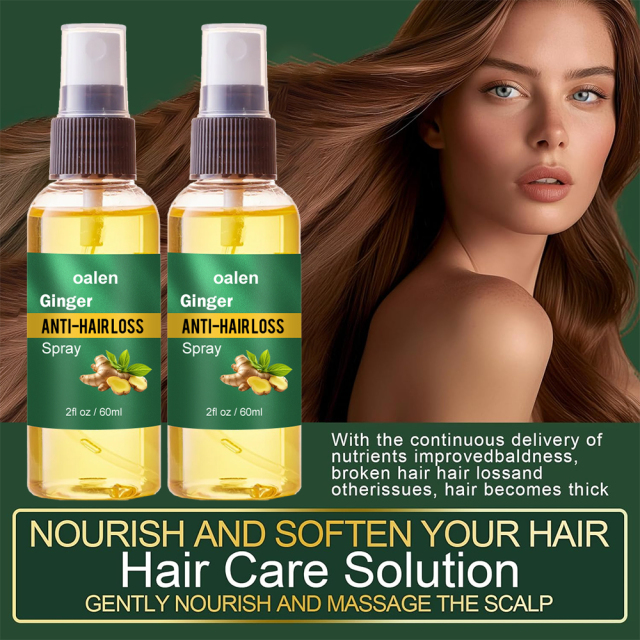 Luxfume Wholesale Organic Hair Regrowth Spray Anti Loss Ginger Natural Hair Growth Nourishing Serum Oil Mist,oalen cosmetics