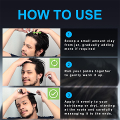 Ultimate Mega Strong Hold Pomade Wax Non-Sticky Hair Styling Gel for All Hair Types,oalen cosmetics