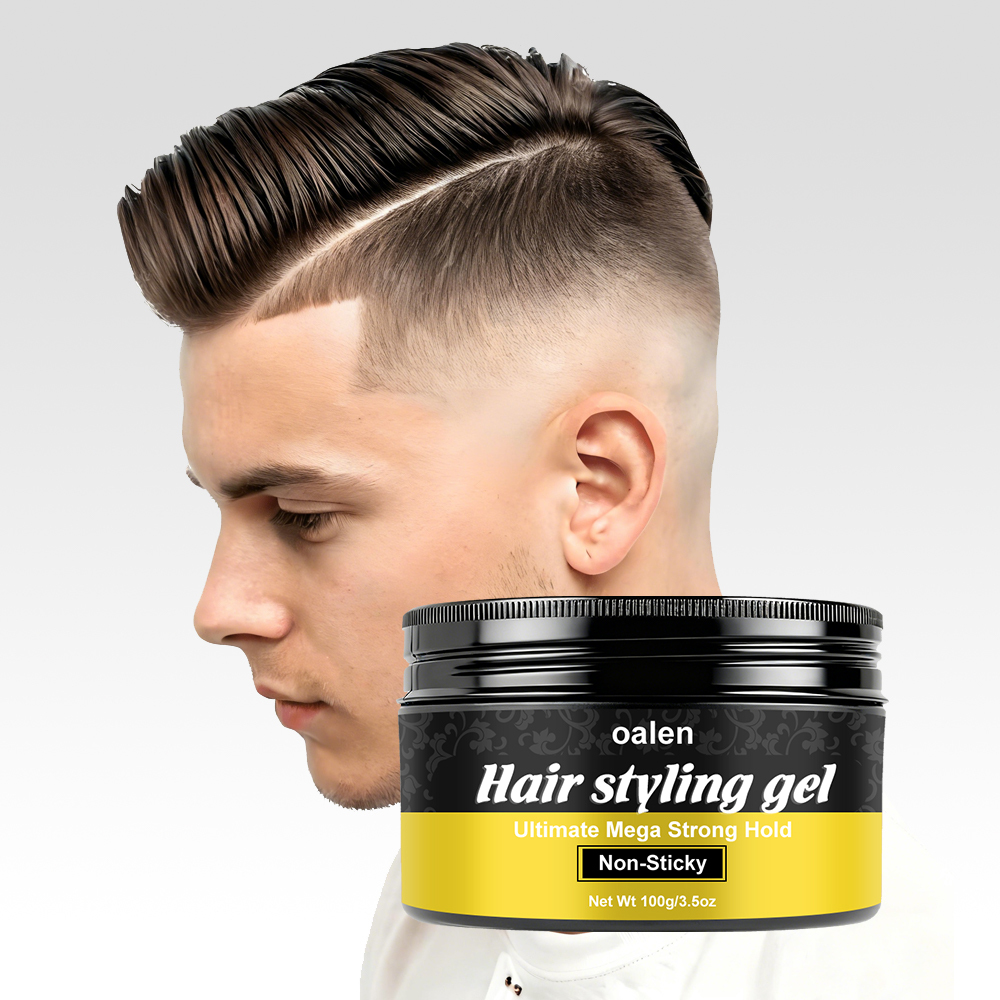 Ultimate Mega Strong Hold Pomade Wax Non-Sticky Hair Styling Gel for All Hair Types,oalen cosmetics