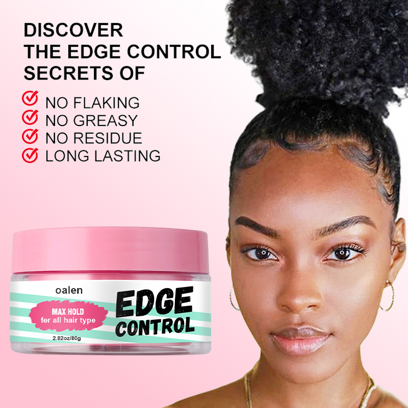 Edge Gel Strong Hold Baby Hairs Flyaways Water Based Styling Gel Waterproof Hair Edge Control Cire Cheveux,oalen cosmetics