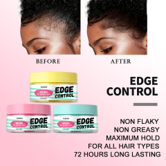 Edge Gel Strong Hold Baby Hairs Flyaways Water Based Styling Gel Waterproof Hair Edge Control Cire Cheveux,oalen cosmetics
