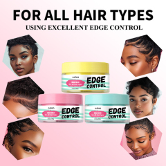 Edge Gel Strong Hold Baby Hairs Flyaways Water Based Styling Gel Waterproof Hair Edge Control Cire Cheveux,oalen cosmetics