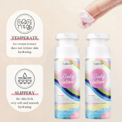 New Arrived Body Skin Lightening Moisturizing Nourishing Natural Organic Colorful Ice Cream Rainbow Whipped Body Butter,oalen cosmetics