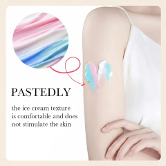 Luxfume OEM Factory Organic Ice Cream Body Lotion Moisturizing Nourishing Non-Greasy Cream for Dry Skin Care,oalen cosmetics