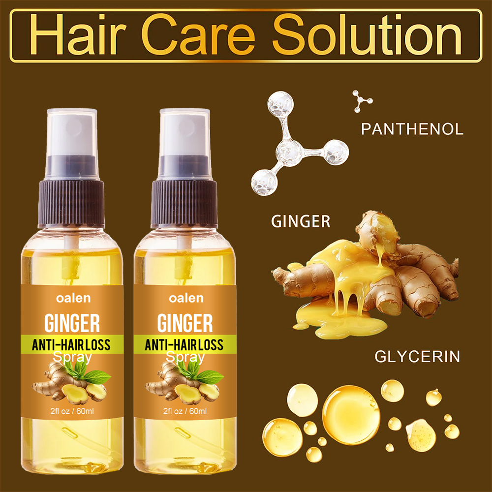 Anti Loss Ginger Natural Hair Growth Nourishing Serum Oil Mist Organic Hair Regrowth Spray,MY SHOP