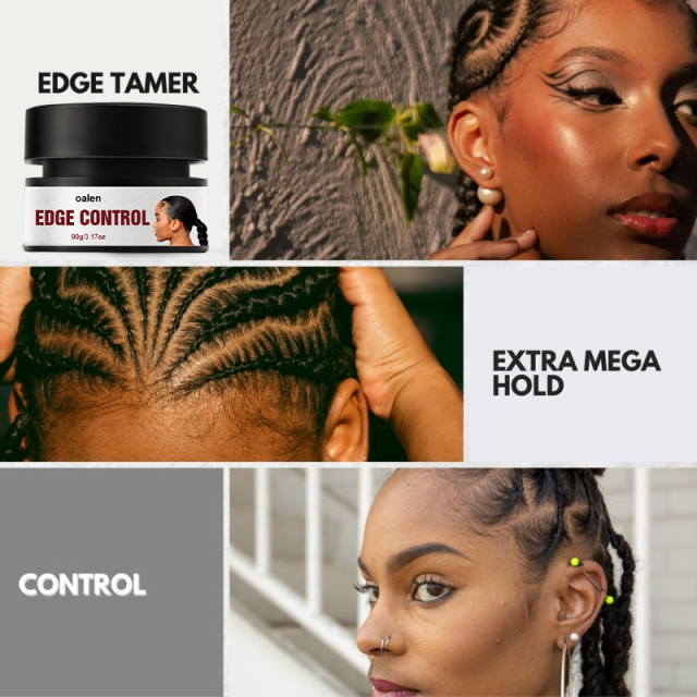 Strong Hold Edge Gel Baby Hairs Flyaways Water Based Styling Gel Waterproof Hair Edge Control Cire Cheveux,oalen cosmetics