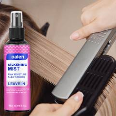 Oalen Customized Label Anti-Frizz Smoothing Long Lasting Shiny Silk Mist Hair Spray,oalen cosmetics