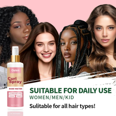 Customized Curly Hair Care Spray Hair Salon Rose Ingredients Refreshing Spray Products for Curly Hair,MY SHOP