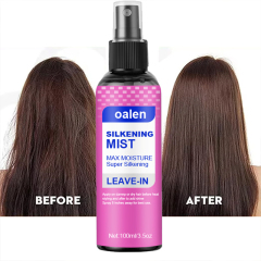 Oalen Customized Label Anti-Frizz Smoothing Long Lasting Shiny Silk Mist Hair Spray,oalen cosmetics