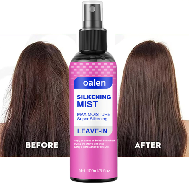 Oalen Customized Label Anti-Frizz Smoothing Long Lasting Shiny Silk Mist Hair Spray,oalen cosmetics