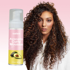 Organic Avocado Hair Care Strong Hold Styling Soft & Bouncy Curls Curling Hair Foam Hair Curl Mousse,MY SHOP