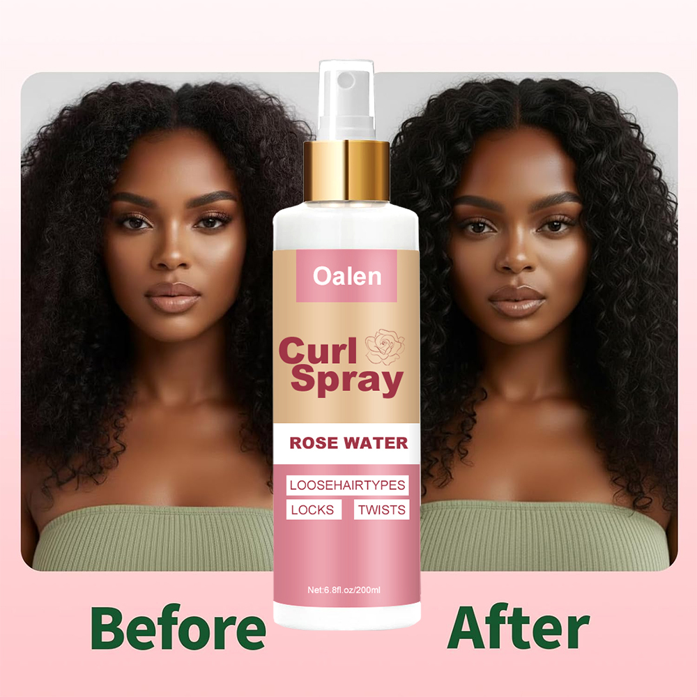 Customized Curly Hair Care Spray Hair Salon Rose Ingredients Refreshing Spray Products for Curly Hair,MY SHOP