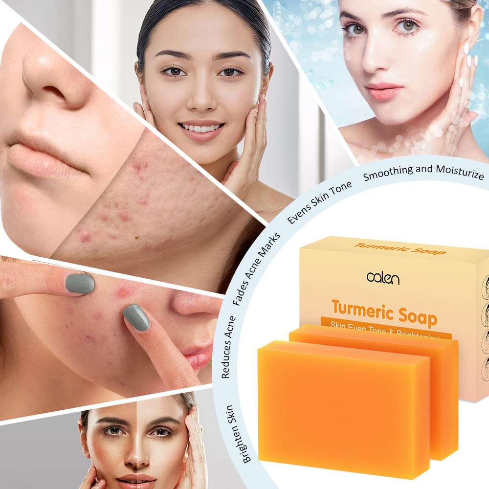 Turmeric Soap Bar Dark Spot Remover for Face Even Skin Tone Moisturizing Nourishing Natural Ingredients,MY SHOP