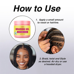Organic Alcohol-Free Unisex Braiding Gel,MY SHOP