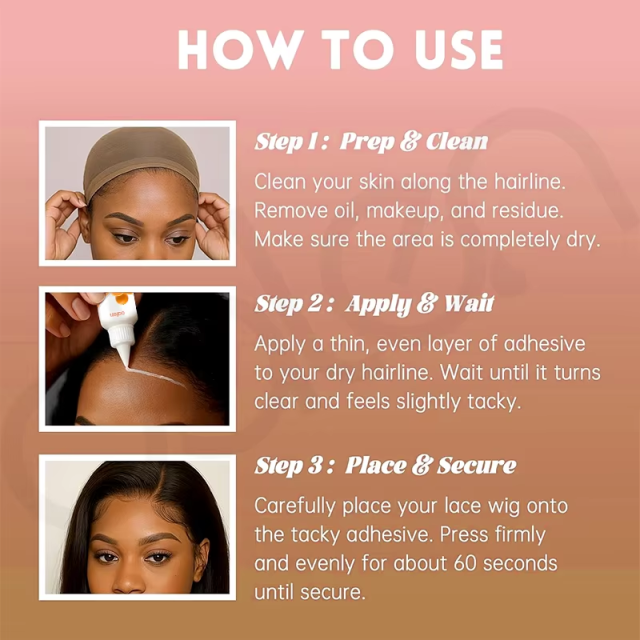 Waterproof Extreme Hold Orange Lace Wig Glue,oalen cosmetics
