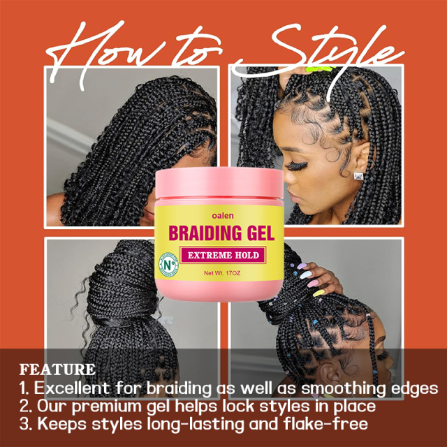 Organic Alcohol-Free Unisex Braiding Gel,MY SHOP