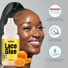 Orange Extreme Hold Lace Glue Extreme Styling Moisture and Water Resistant Invisible Bonding for Wigs,oalen cosmetics